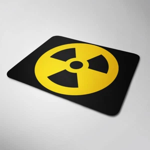 Radioactive Mouse Mat / Pad Laptop Desk Top Office Gift Danger - Picture 1 of 1