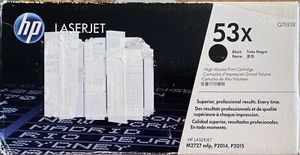 HP 53X Black High-yield Toner Cartridge Q7553X for M2727 mpf P2014 P2015 - Photo 1/4