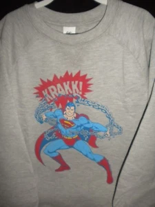 NWT PAINT & CLOTH FOR GYMBOREE SZ 2T & 10-12 SUPERMAN SWEATSHIRT KRAKK! - Picture 1 of 4