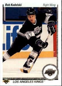 1990-91 Upper Deck Kings Hockey Card #433 Bob Kudelski RC