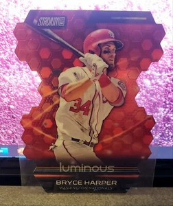 2014 Topps Stadium Club Bryce Harper gestanzt - Luminous Phillies Nationals - Bild 1 von 2