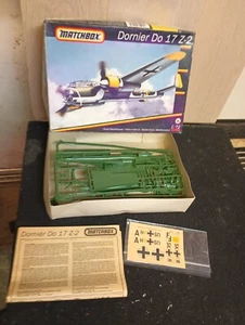 Matchbox DORNIER DO 17 Z-2 aereo tedesco scala 1:72 model kit scatola aperta - Foto 1 di 1