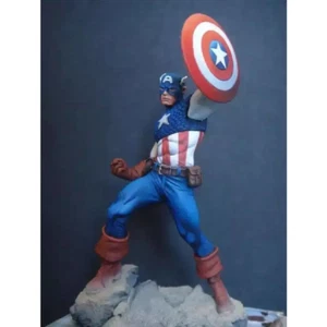 1/24 75mm Resin Superhero Model Kit Classic Captain America Unpainted - Picture 1 of 1