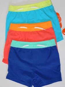 18 Month Boys Swim Trunks THREE Pairs Blue & Orange Infant Toddler - Picture 1 of 4