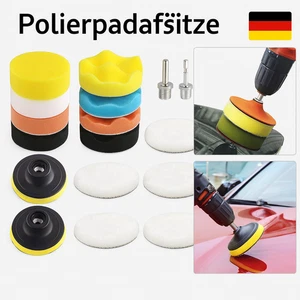 Qeuufieu 80mm Polierschwämme Pads, 17 Stück Polierset, Polieraufsatz Winkelschle - Bild 1 von 1