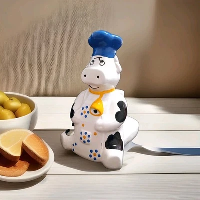 Soporte de toalla de papel de cerámica vintage Keraitalia Holstein para decoración de cocina Foto 1 de 4