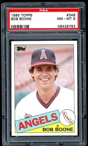 1985 Topps - Bob Boone #348 PSA 8 - Picture 1 of 2