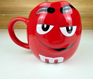 M&M 3D Face Mug Oversized Red Collectable M&M's World 2015 Large Cup - Picture 1 of 8
