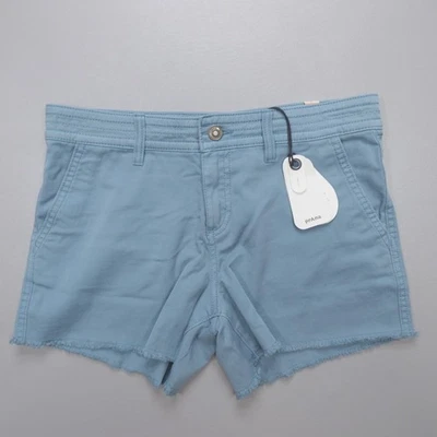 Shorts Prana Sancho algodão orgânico caminhada ao ar livre maré alta azul feminino tamanho 4 - Imagem 1 de 4