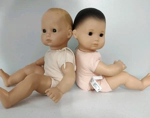 TWO American Girl "Fraternal Twins" Pleasant Co. 15" Baby Dolls Brunette Blonde  - Picture 1 of 8
