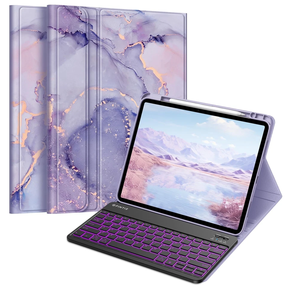 Fintie Keyboard Case for iPad Air 13-inch M3 2025 / M2 2024 with Pencil Holde...