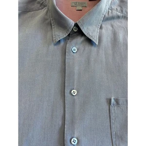 Ted Baker Mens Button Down Short Sleeve shirt Size L Blue Casual Summer - Picture 1 of 6