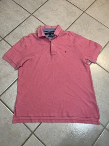 Tommy Hilfiger Herren Poloshirt Logo Kurzarm Rosa Small Classic Fit - Bild 1 von 7