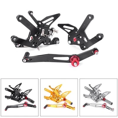 1 Pair Adjustable Rearsets Rear Sets Footrest Foot Pegs for YAMAHA YZF R6 17-22 Foto 1 de 4