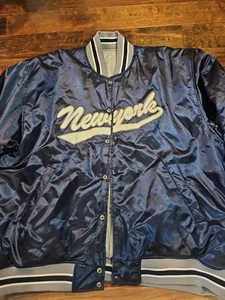 New York  Vintage 90s Button Puffer Reverisble Jacket Size Huge See Pics - Picture 1 of 13