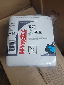 WYPALL X70 PACK DE 76 PAÑOS BLANCO 1/4-Doblado 12-1/2 pulg. x 12 in. (1 PACK) - Imagen 1 de 6
