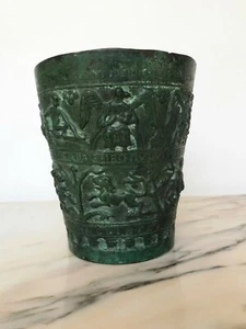 Nach der antiken, großen bronzenen römischen Tasse - Bild 1 von 12
