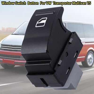 Car Power Window Switch Button For VW Transporter T5 T6 Multivan Passenger Side - Image 1 of 4