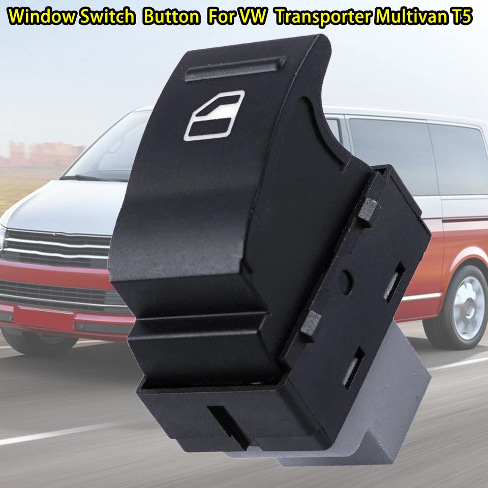 Car Power Window Switch Button For VW Transporter T5 T6 Multivan Passenger Side - Image 1 of 4