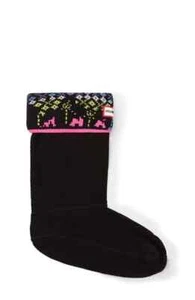 Hunter 1097 Kids Black Arcade Cuff Boot Socks Size XL 4-6 - Picture 1 of 2