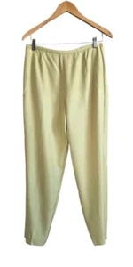 Ann Taylor Seidenhose Hose Damen 8 hellgrün Taschen gefüttert Seitenreißverschluss Karriere - Bild 1 von 6