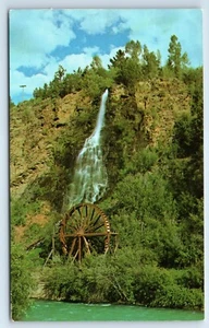 Postal de cascadas y rueda de agua en Idaho Springs Colorado - Imagen 1 de 2