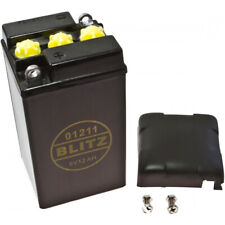 Produktbild - Motorradbatterie 01211 schwarz 6V battery 6v12ah black plastic für: BMW Vespa Ra