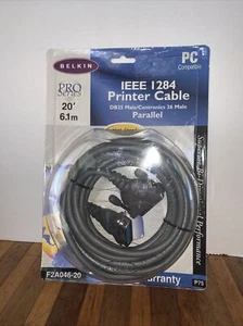BELKIN F2A046-20 PARALLEL PRINTER CABLE DB25M/CEN-36M 20 FT PROS SERIES Openbox - Picture 1 of 2