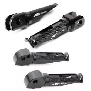 Black CNC MFP Front Passenger Foot Pegs For GSXR 600 06 07 08 09 10 11 12 13 - Picture 1 of 4