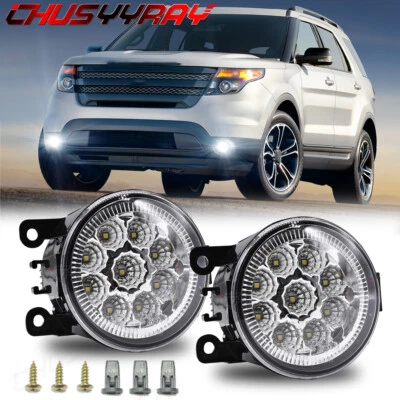 For Ford Explorer 2011-2015 Clear Lens Pair Bumper Fog Light Lamp OE Replacement - Изображение 1 из 4