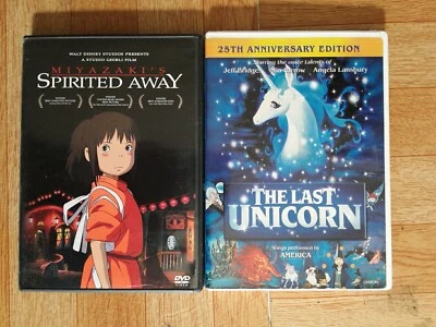 Lot The Last Unicorn 25th Anniversary Ed Spirited Away Studio Ghibli Bundle  Foto 1 de 4