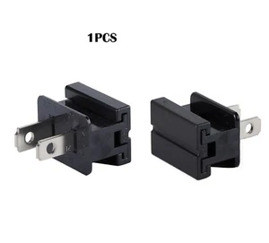 1 Stück SPT-1 Vampir Stecker Stecker schwarz UL Kabel Ende Ersatz für DIY Lampen - Bild 1 von 7