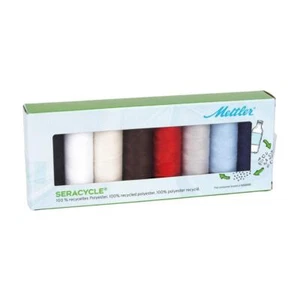 Amann Mettler SERACYCLE No.120/ Garnset (8 Farben/ 200 m) Universalnähgarn - Bild 1 von 2