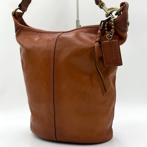 Coach 11423 Old Shoulder Bag Bleecker Bucket Duffle Sack Leather Brown Vintage - Picture 1 of 8