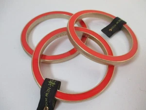 Brazalete Grueso Esmalte Rojo Oro Esmaltado Nuevo Sin Etiquetas $160 - Imagen 1 de 11
