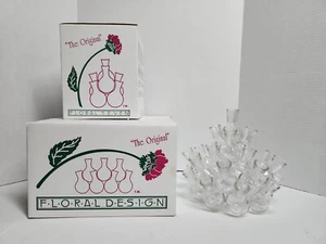 Jarrón de propagación de plantas de brote de tubo de ensayo floral original con diseño floral - Imagen 1 de 8