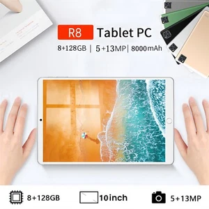 Tablet 10.1 Inch Android 12, 8GB RAM 128GB ROM 1920x1200 8000mAh w Keyboard - Picture 1 of 12