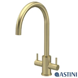 Rubinetto miscelatore cucina mono doppia leva ottone spazzolato Astini Roxor - Foto 1 di 4