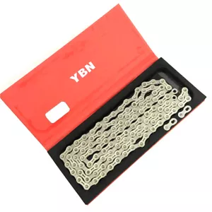 YBN 11 Speed Bicycle Chain 11S Silver SL Semi Hollow Chain MTB Mountain Road Bik - Picture 1 of 2