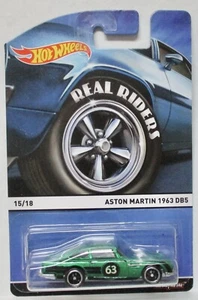 2014 HOT WHEELS REAL RIDERS ASTON MARTIN 1963 DB5 GREEN 15/18 COMBINED SHIPPING - Picture 1 of 1