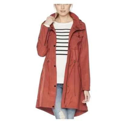 Badgley Mischka Resistente al Agua Anorak con Cremallera en Cuello Capucha Impermeable Mujer talla L Foto 1 de 4