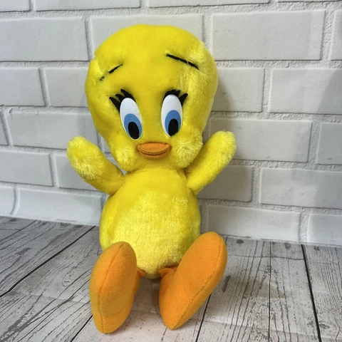 Vintage Mighty Star 1993 Stuffed Tweety Bird Plush Warner Bros  11" BR8B Cover