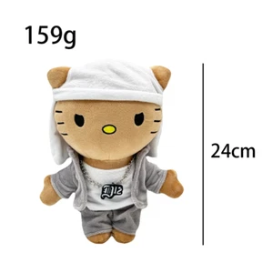 Hello Selena Eminem Plush Doll White Hat Boy Figure Stuffed Toys Cute Cat Boys G - Picture 1 of 6