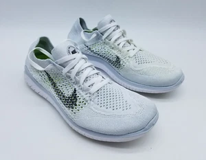 Nike Free RN Flyknit 2018 Women's Size 7 Running Shoes White Platinum *See desc* - Picture 1 of 13