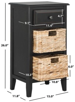 Safavieh EVERLY DRAWER SIDE TABLE, Reduced Price 2172734109 AMH5743A - Image 1 of 4
