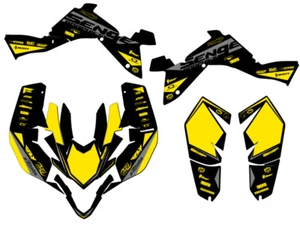 2009-2012 LTZ 400 BINARY Yellow Senge Graphics Kit Compatible with Suzuki - Picture 1 of 7