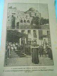 Syrie un curieux Moulin Reine Belgique centenaire du Béguinage Print 1934 - Picture 1 of 1