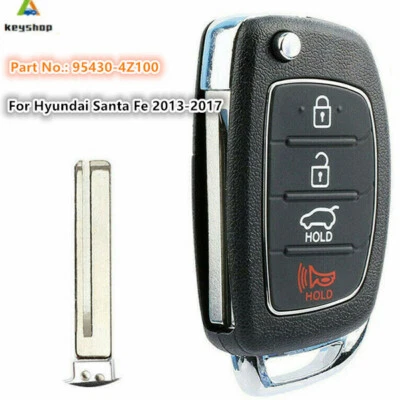 95430-4Z100 for Hyundai Santa Fe 2014 2015 2016 2017 Remote Key Fob TQ8-RKE-3F04 Foto 1 de 3