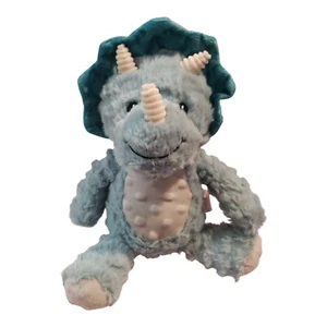Spark Create Imagine Triceratops Plush with Recycle Fabric, Blue, 11.5" Rattle - Imagen 1 de 4