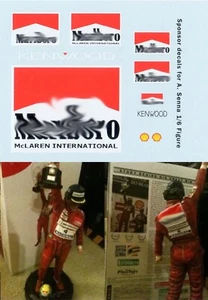 1/6 Decals pro Ayrton Senna Brazil 1991 SPONSOR BRASIL TBD97 - Bild 1 von 1